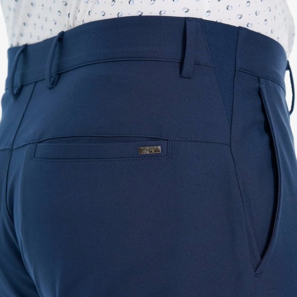 NWT Greg Norman Microfiber Yarn Stretch Fabric Midweight Chino Pant Blue - Picture 4 of 11